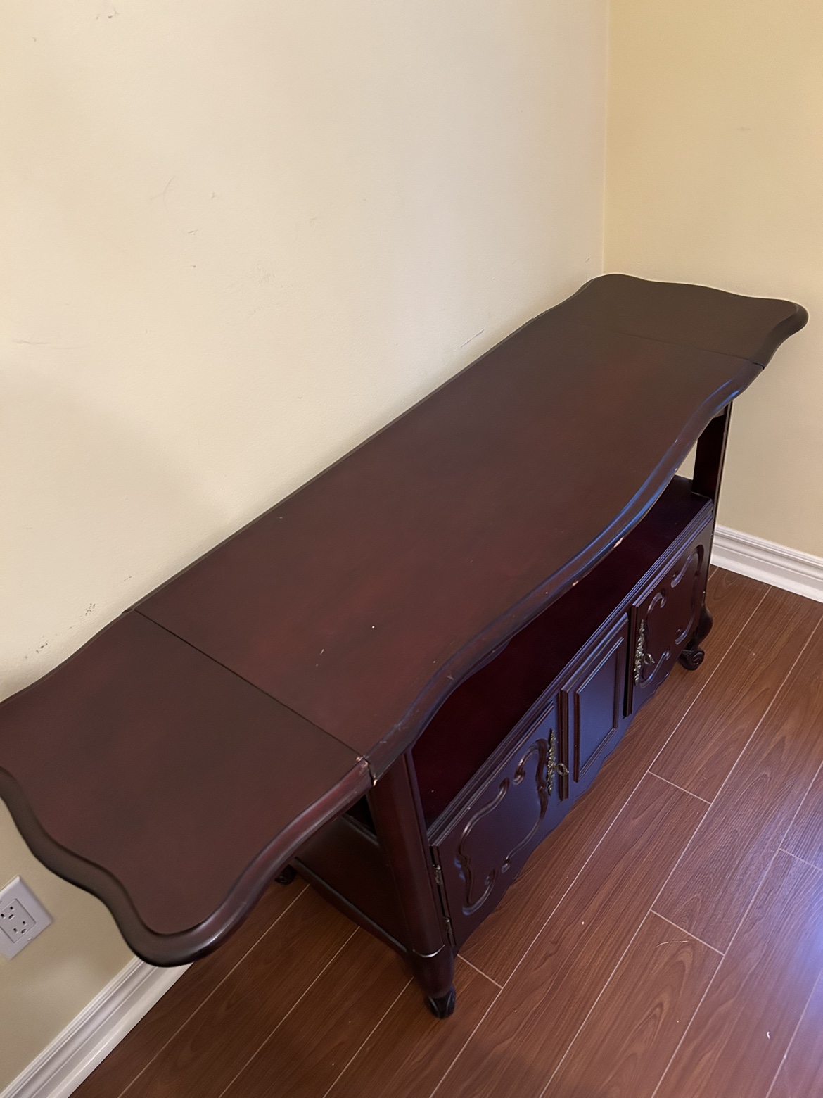 Wooden Console Table with Drop Leafs - photo 3