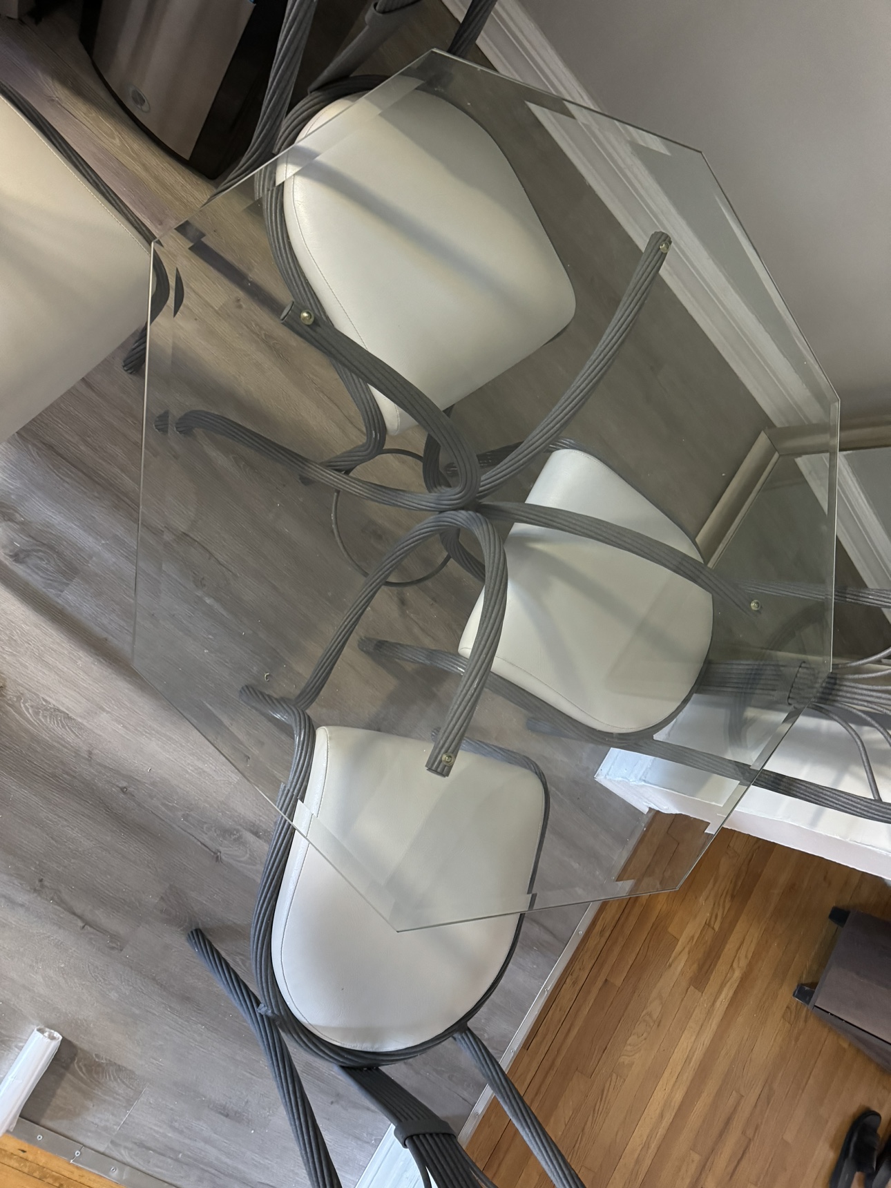Glass Top Dining Table and Four Chairs - photo 4