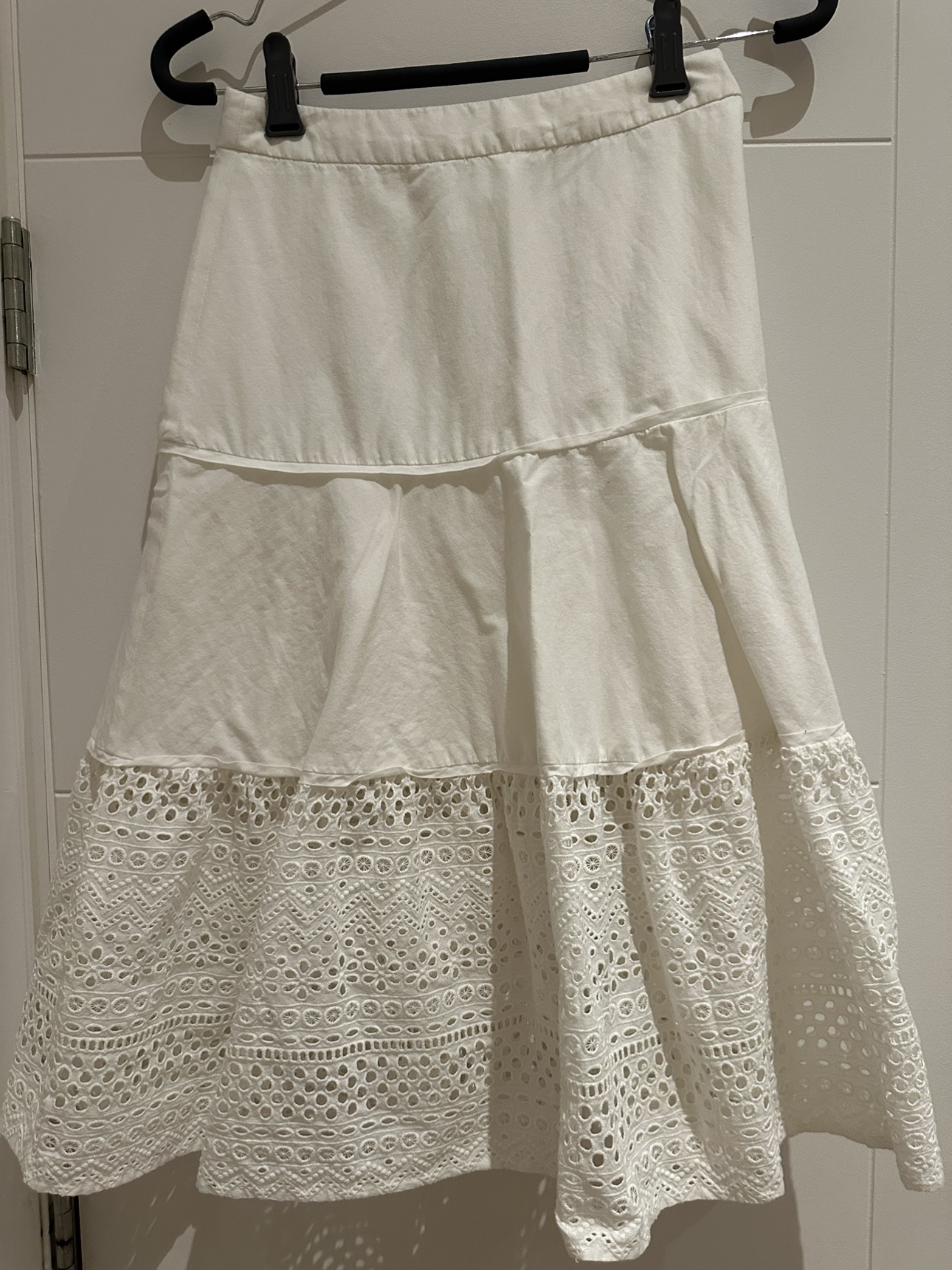 J Crew White Skirt