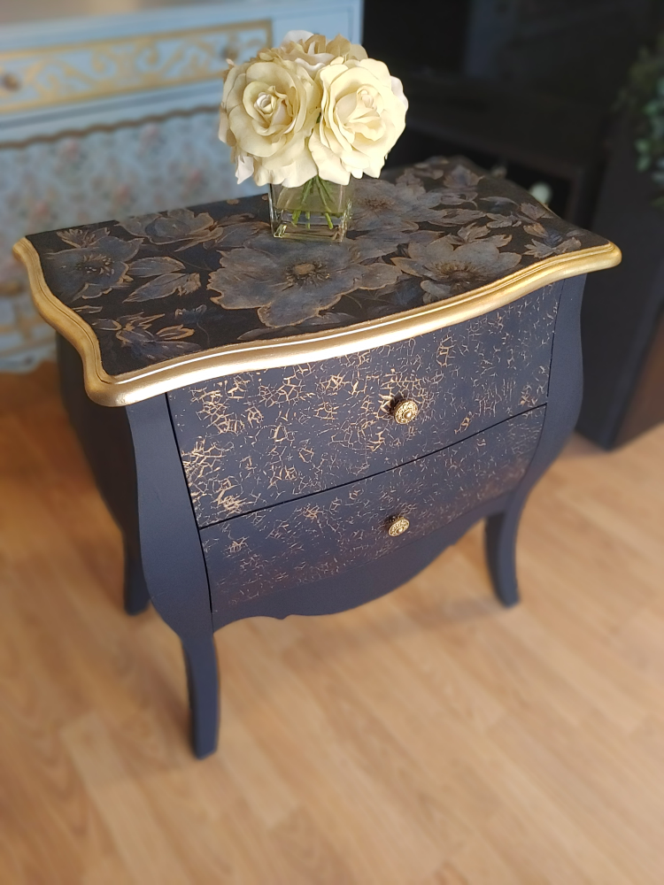 Navy blue and Gold Nightstand - photo 5