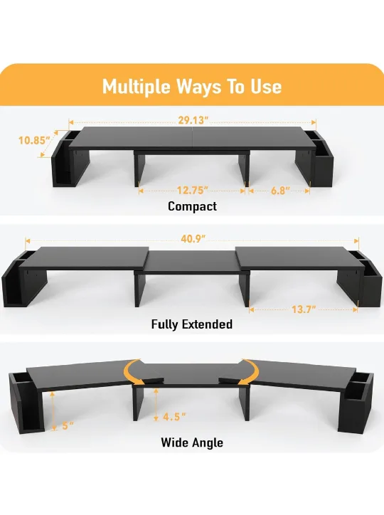 Computer Monitor Stand with Drawer image indicator(3)
