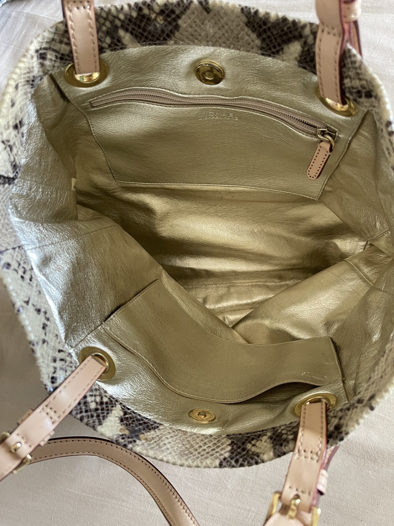 Michael Kors Faux Snake Skin Tote Bag - photo 2