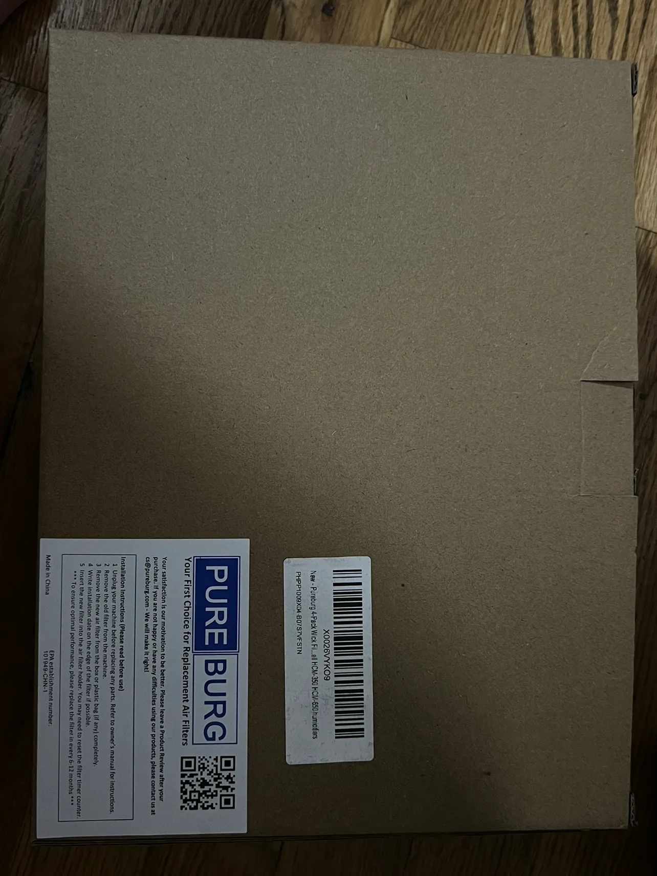 🧡PUREBURG 4-Pack Wick Humidifier Filters image indicator(4)