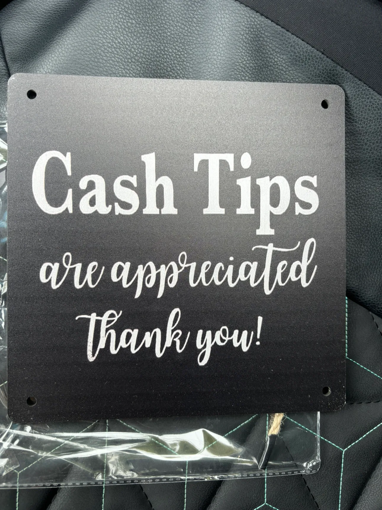 Cash Tips Sign thumbnail