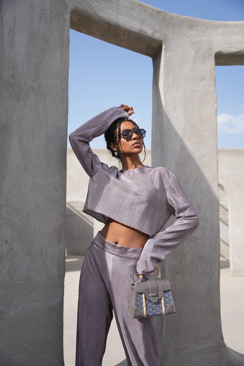 Pleated Crop Top - photo 2