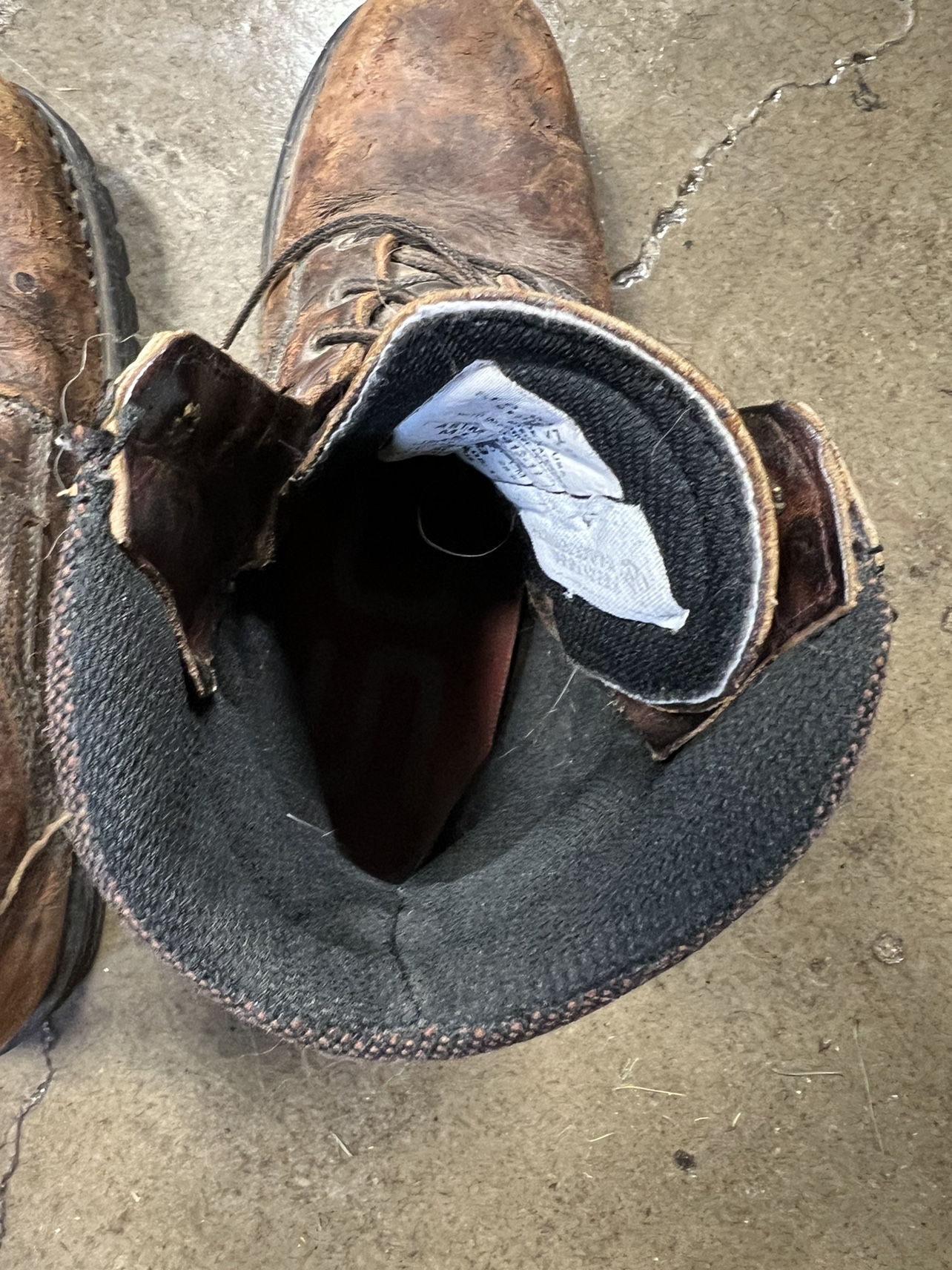 Men's Brown Leather Work Boots - photo 5