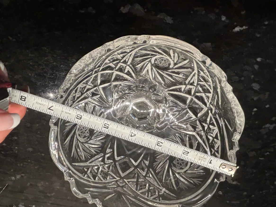 Crystal dish on stand image indicator(3)