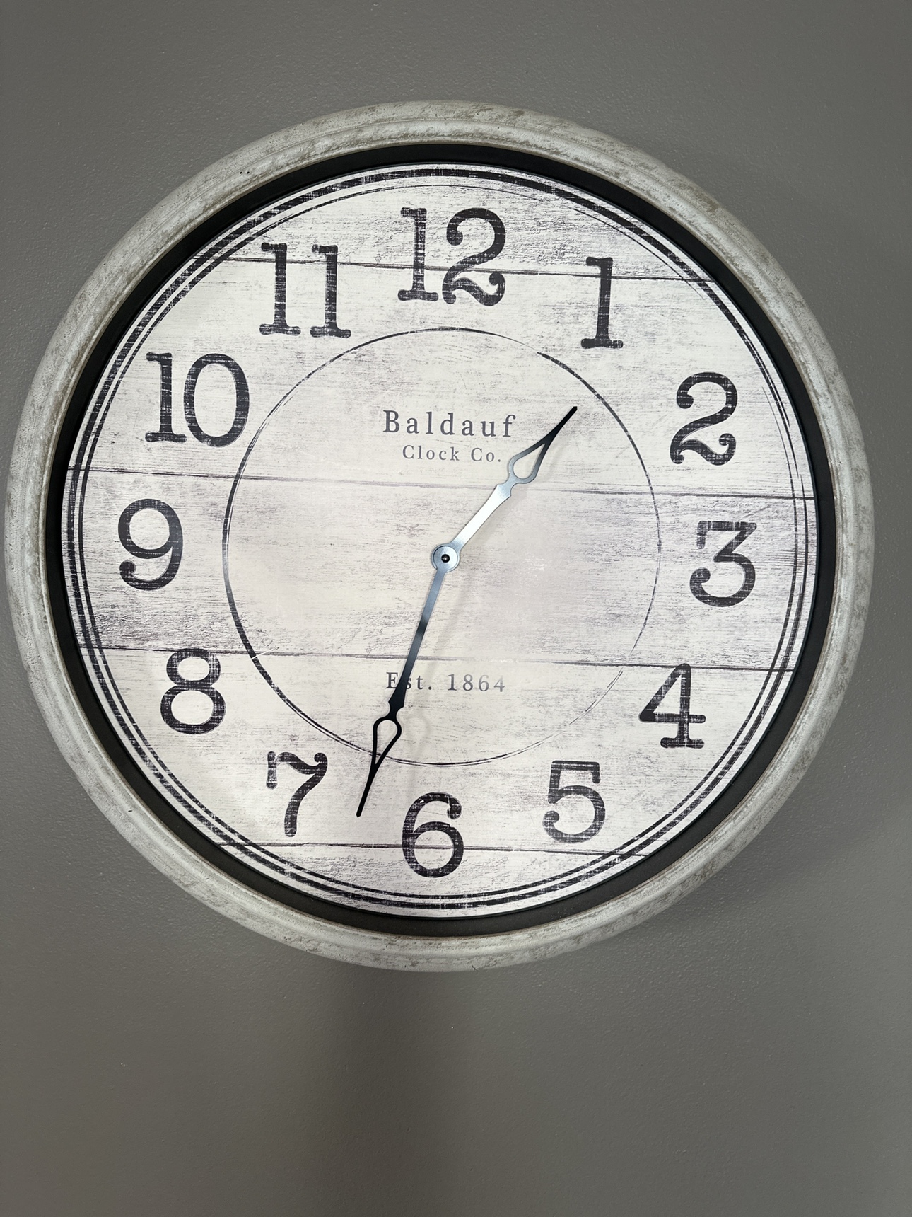 White Farmhouse Wall Clock