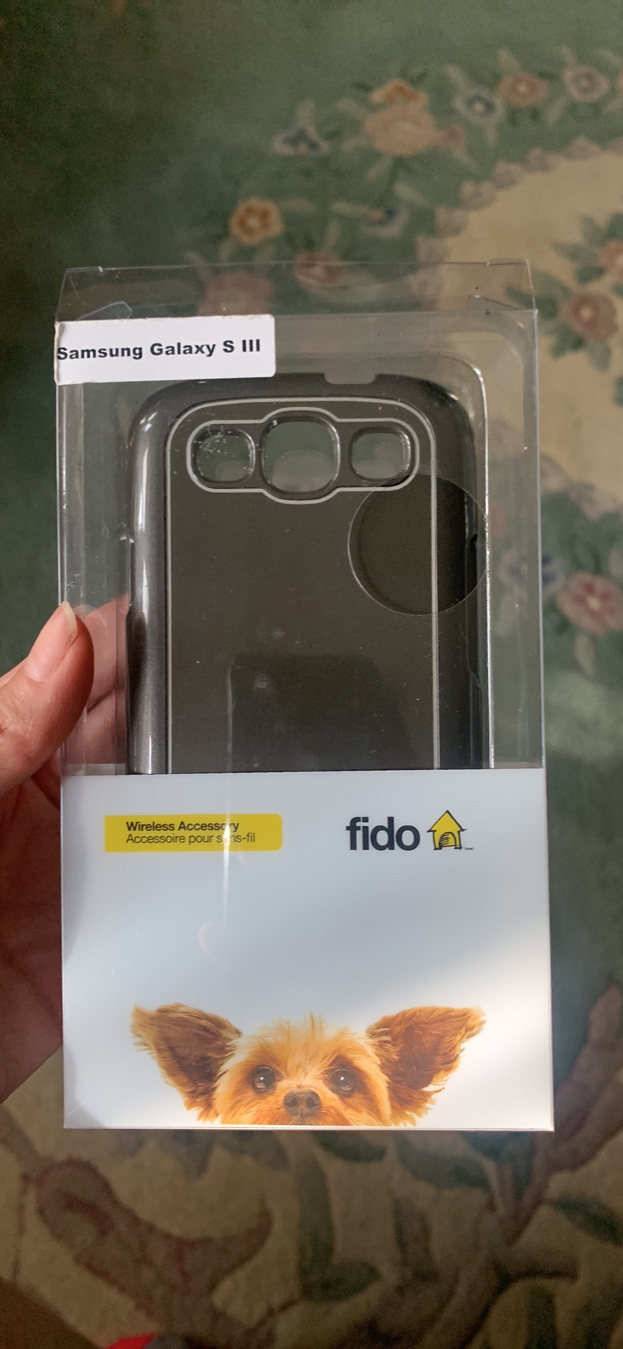 Fido Clear Case for Samsung Galaxy S III