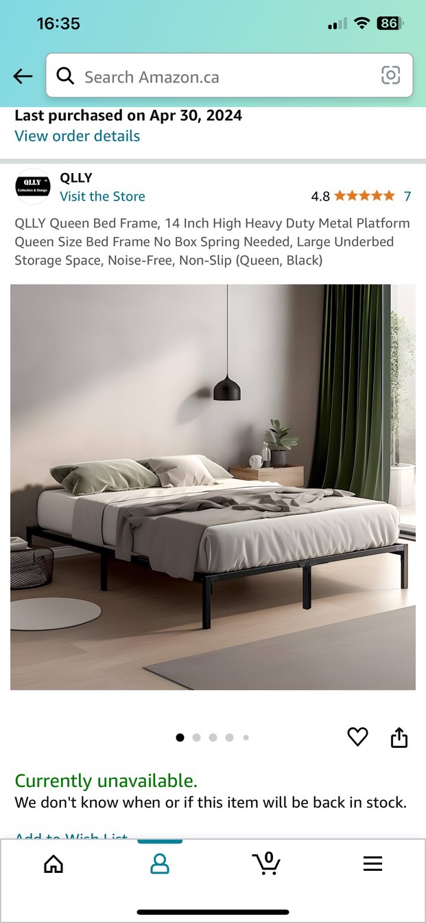 Queen Size Platform Bed Frame