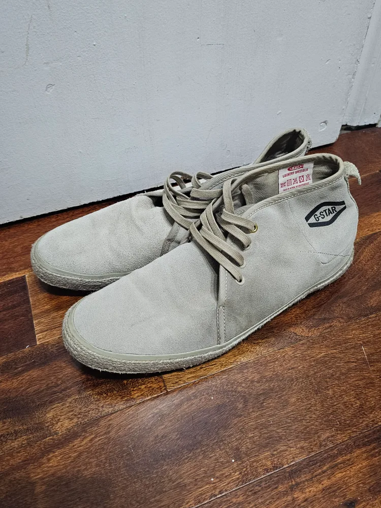G-Star Raw Light Grey Suede Boots thumbnail