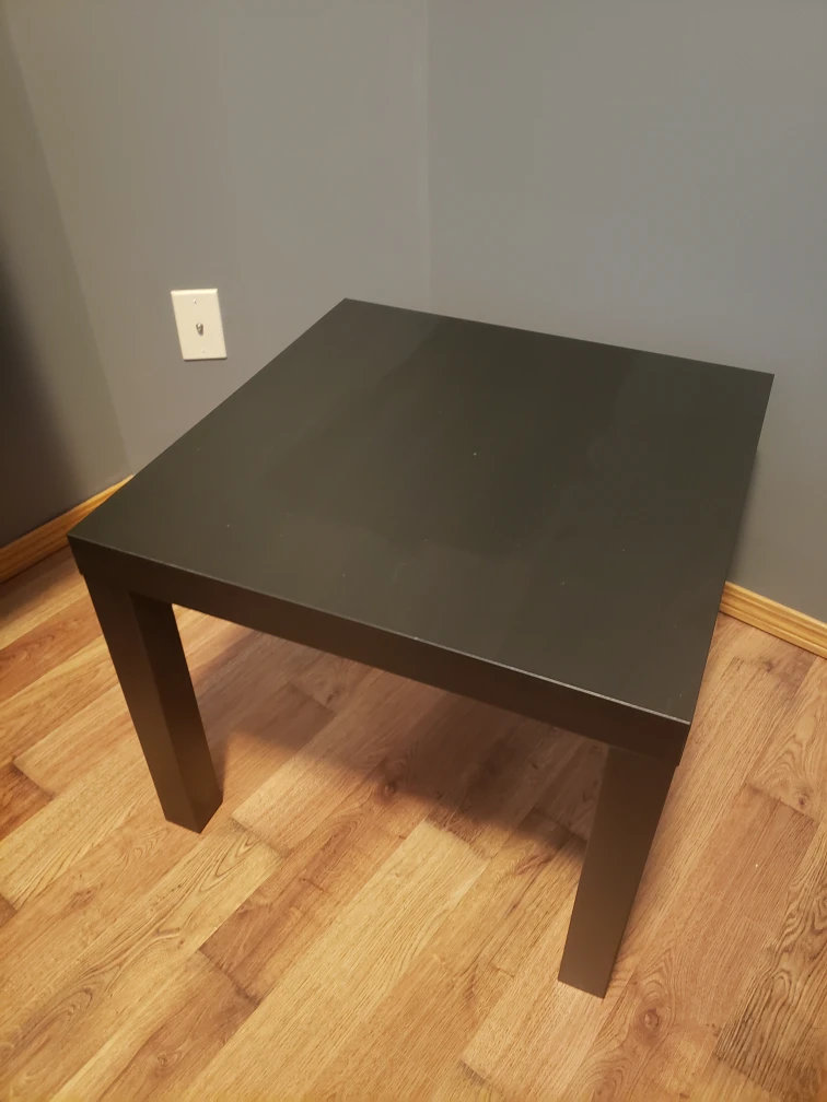 Black Coffee Table with Shelf - photo 2