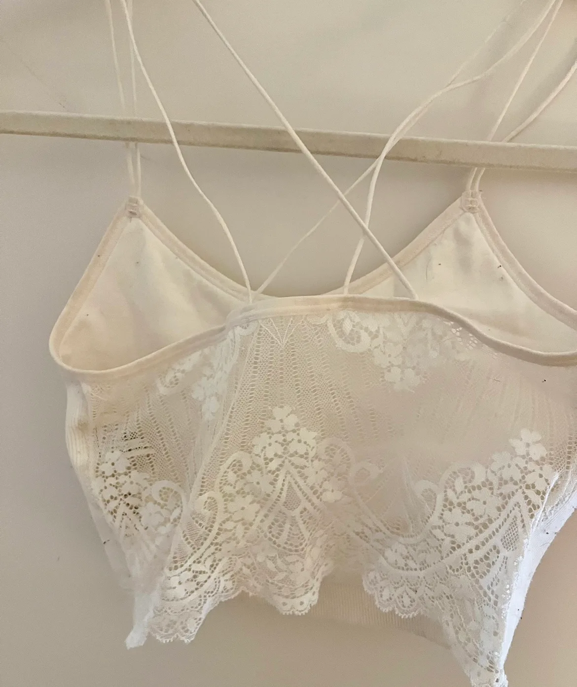 Hollister White Lace Bralette thumbnail