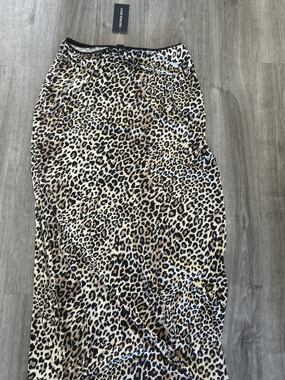 Leopard Print Maxi Skirt