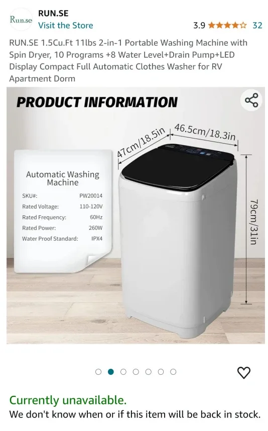 MOVING SALE - Portible Washing Machine image indicator(8)