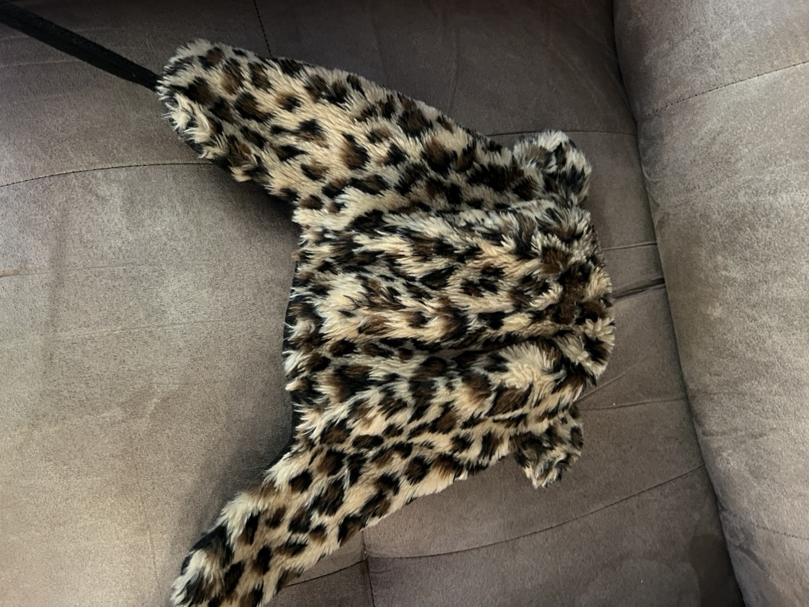 Leopard Print Faux Fur Hat with Ear Flaps - photo 2
