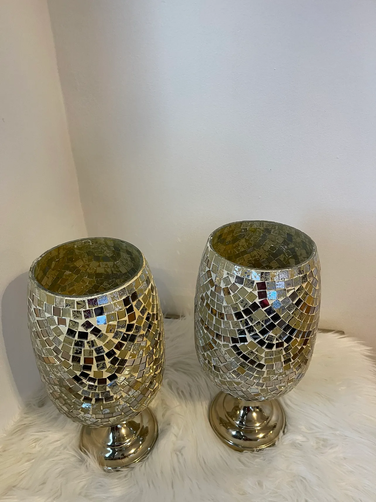 Set of 2 Mosaic Candle Holders image indicator(6)