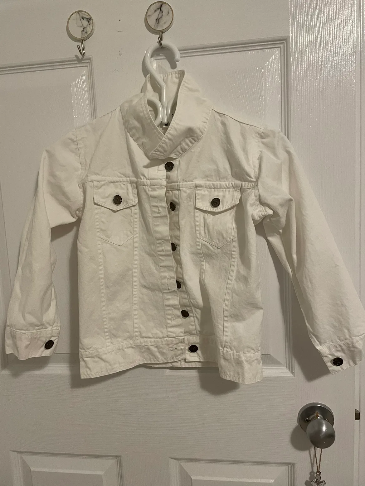 ‼️Closet Cleanout - Denmin edition‼️ White Denim Jacket thumbnail