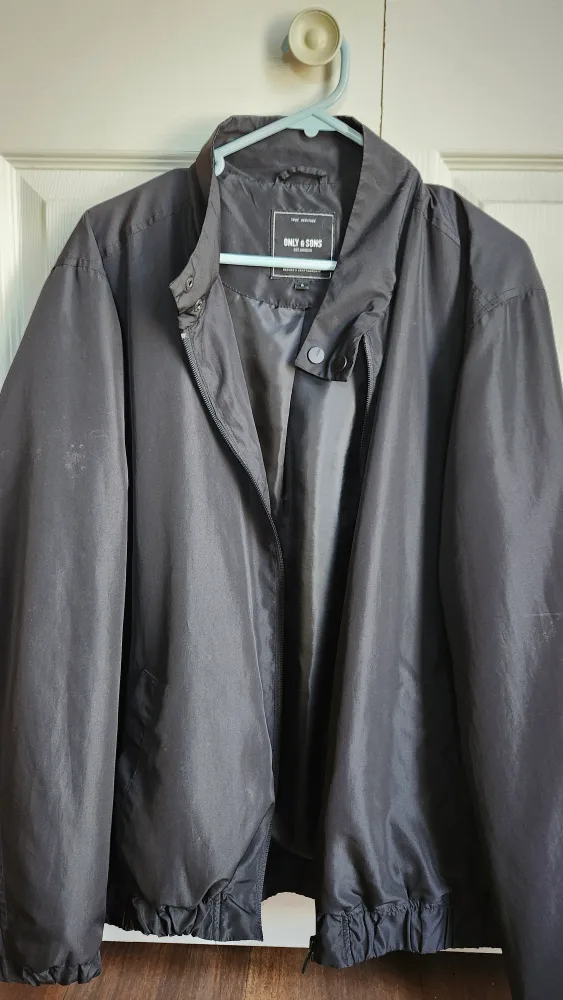 Only & Sons Black Jacket. Perfect for rainy days thumbnail