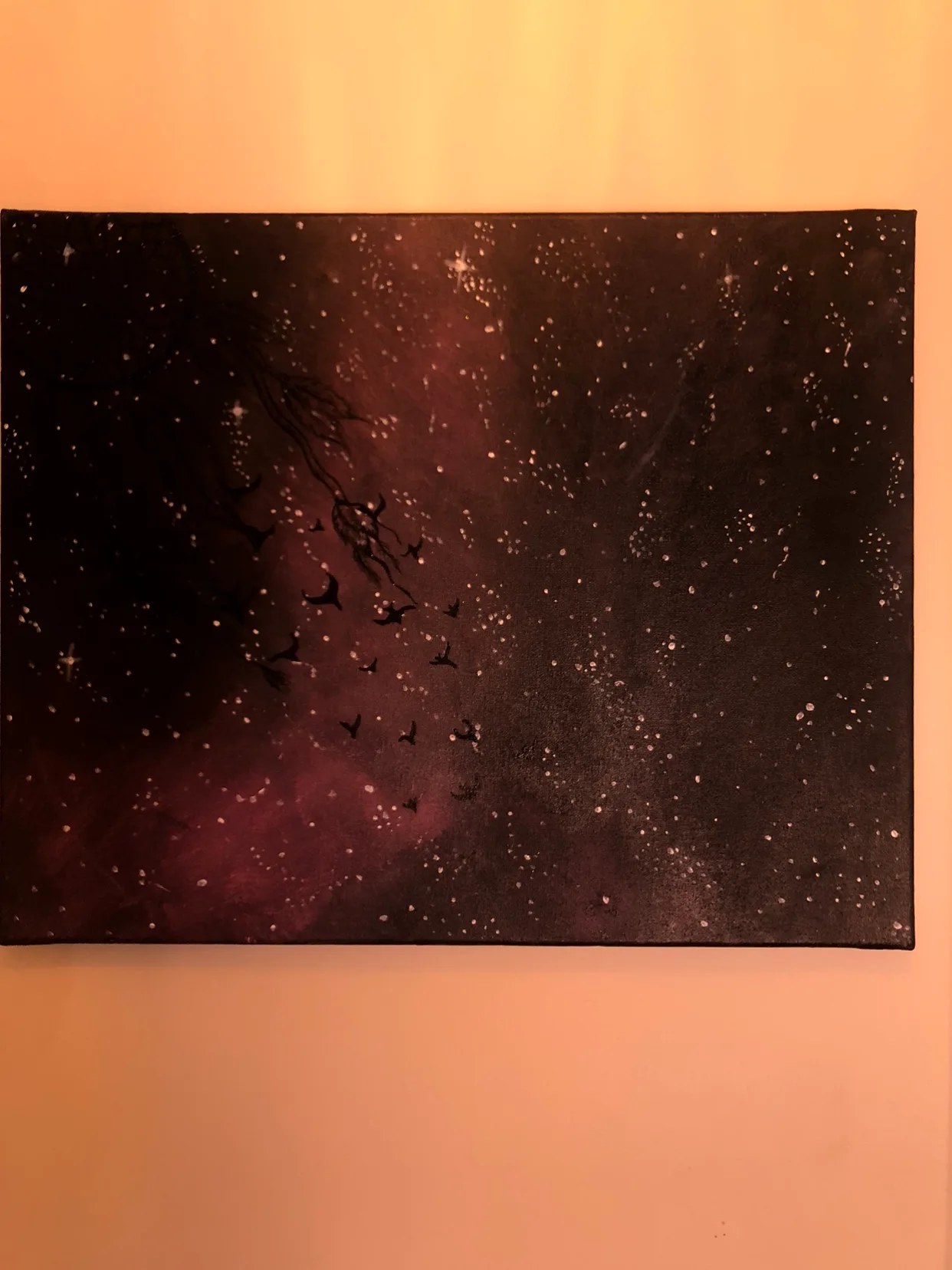 🧡 Original Hand Painted Galaxy Canvas image indicator(2)