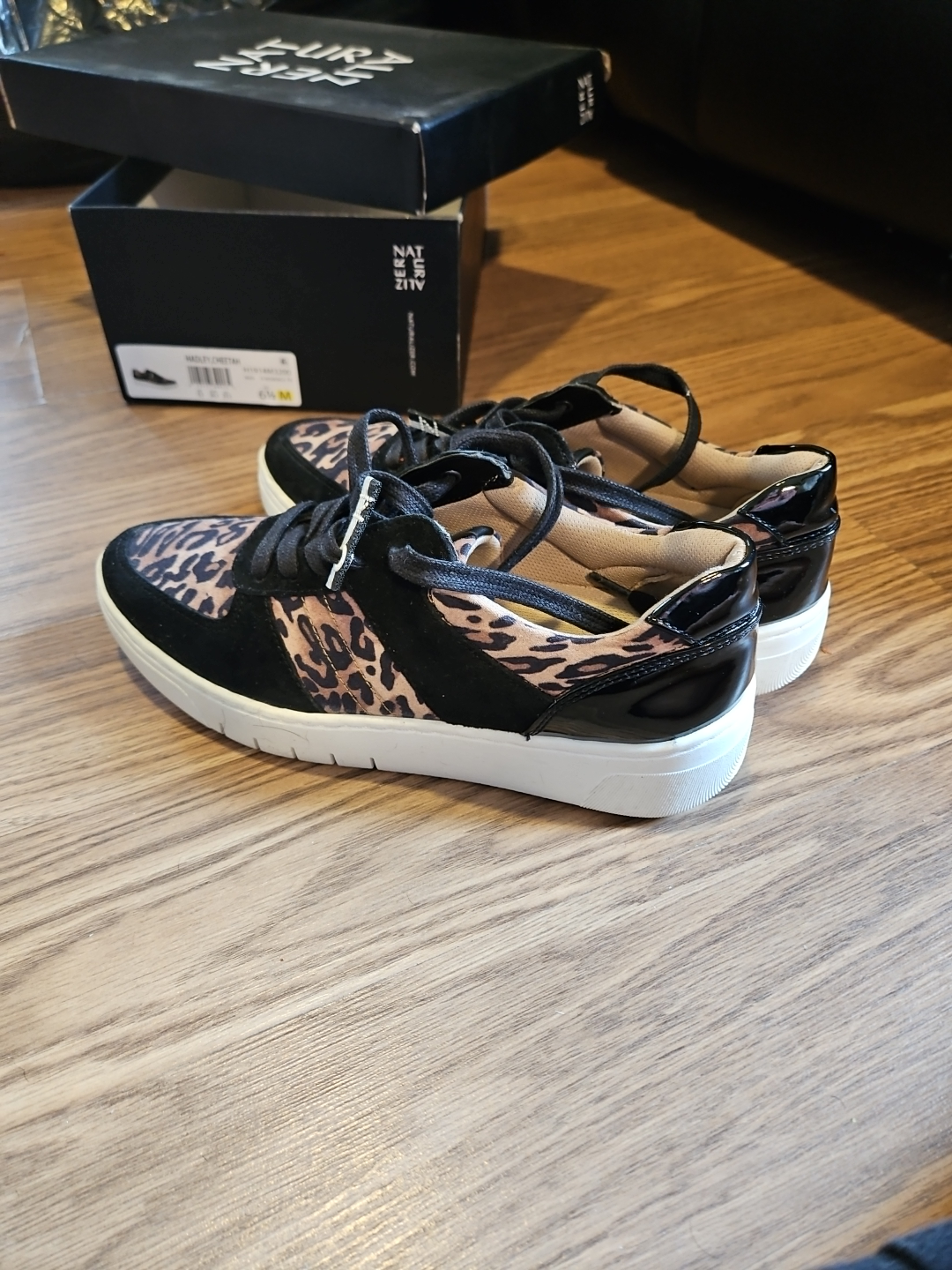 Naturalizer Women's Hadley Sneakers Black/Cheetah Size 6.5 - photo 4