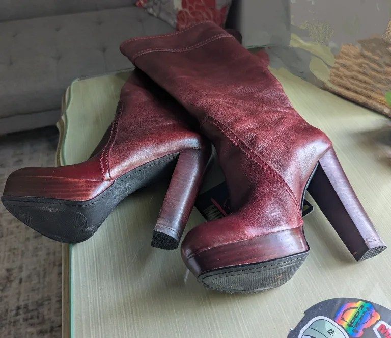 Vince Camuto Leather, Platform Boots image indicator(5)