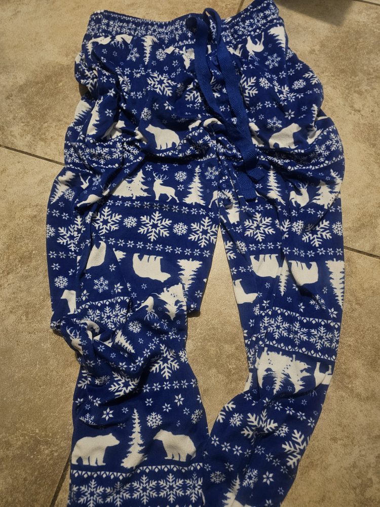 Blue Polar Bear Pajama Pants