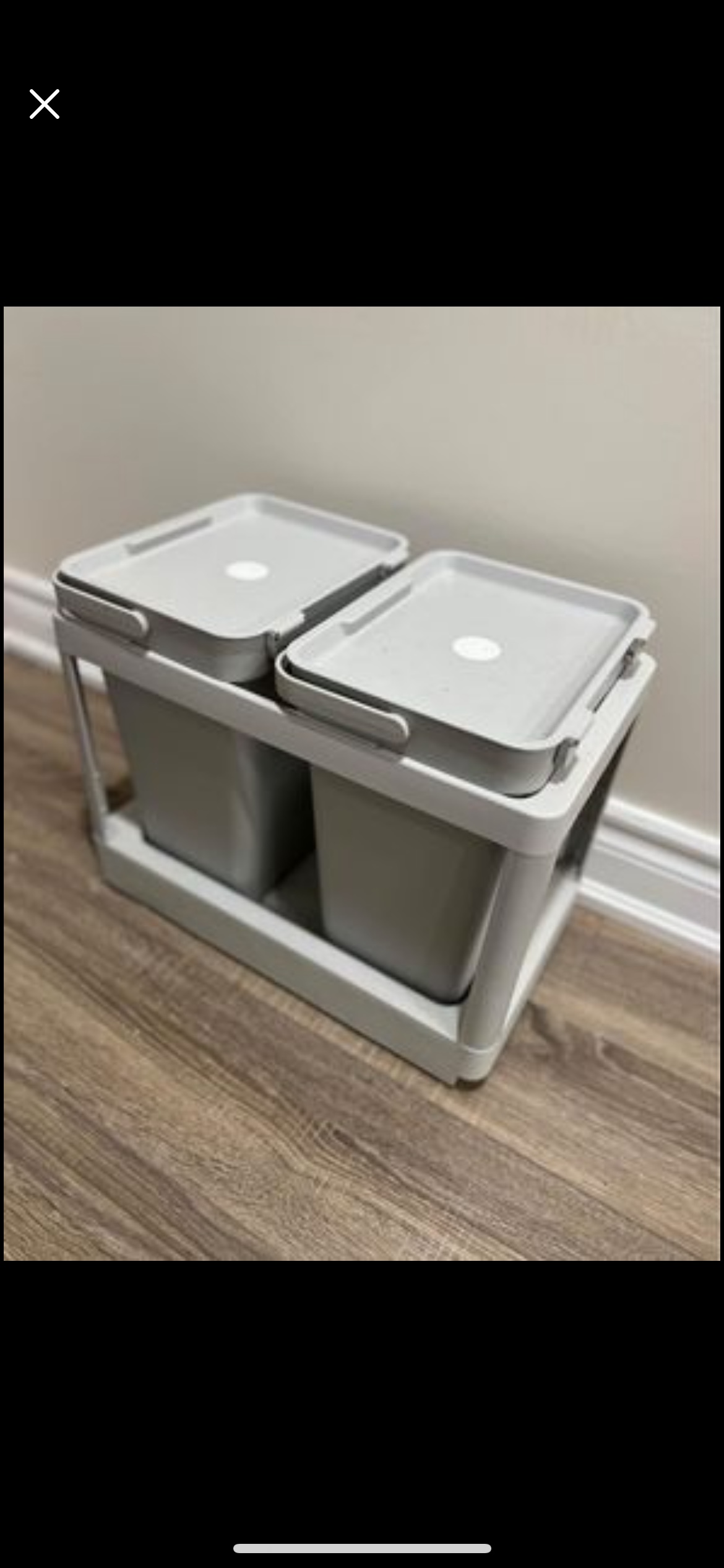 IKEA HALLBAR Pull-Out Recycling Bin - photo 2