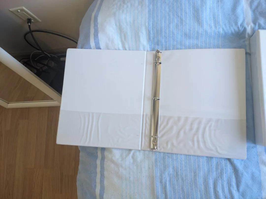 2 White Binders 🧡 image indicator(2)