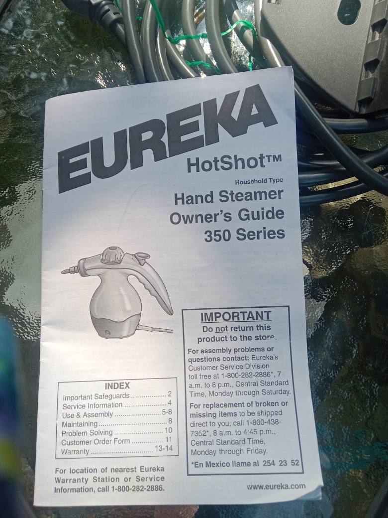 Eureka HotShot Handheld Steamer - photo 3