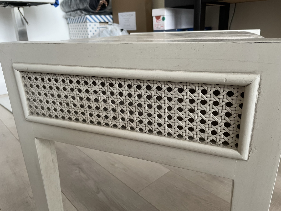White beige vanity style stool - photo 2
