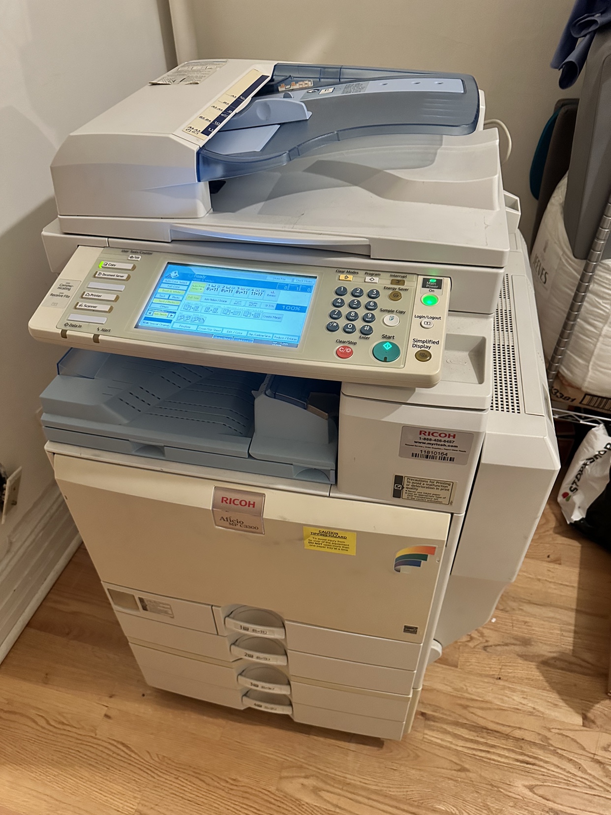 Ricoh Aficio MP C3300 Copier
