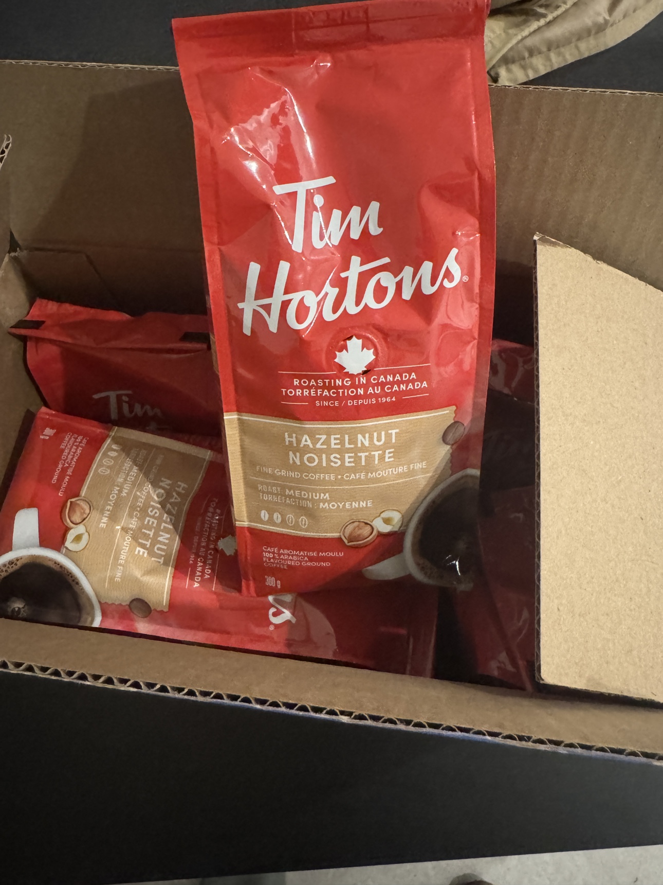 Tim Hortons Hazelnut Coffee 300g x8