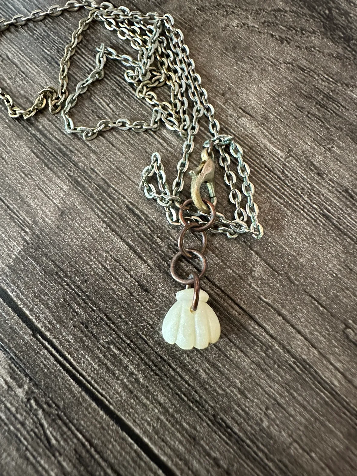 Mermaid In A Jar Handmade Necklace Artisan Clay Resin Cute image indicator(5)