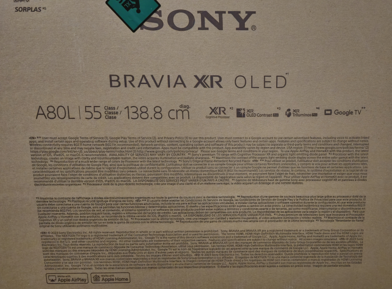 Sony - 55" Class BRAVIA XR A80L OLED 4K UHD Smart Google TV - photo 5