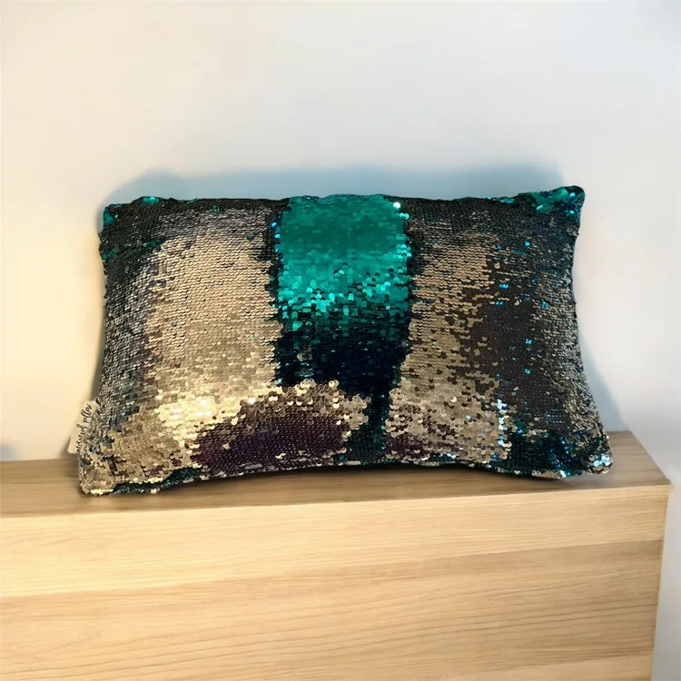 Mermaid Pillow Company "Puppies Play" Sequin Positivity Pillow image indicator(4)