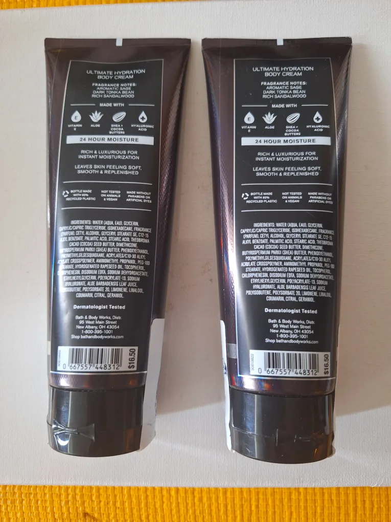 2 New Bath & Body Works Black Tie Body Cream (2) image indicator(3)