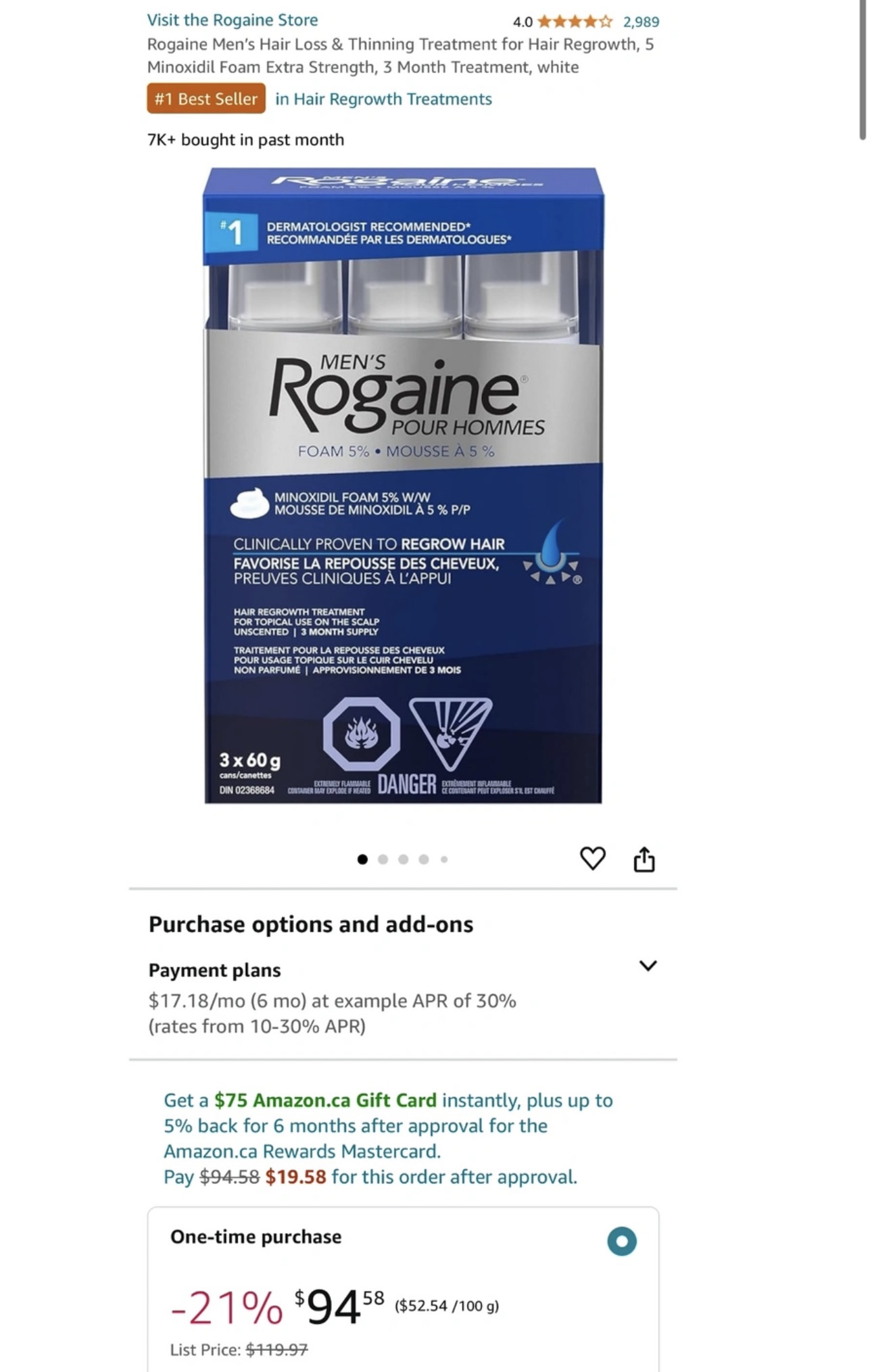 Men's Rogaine Foam #freecycle - photo 4