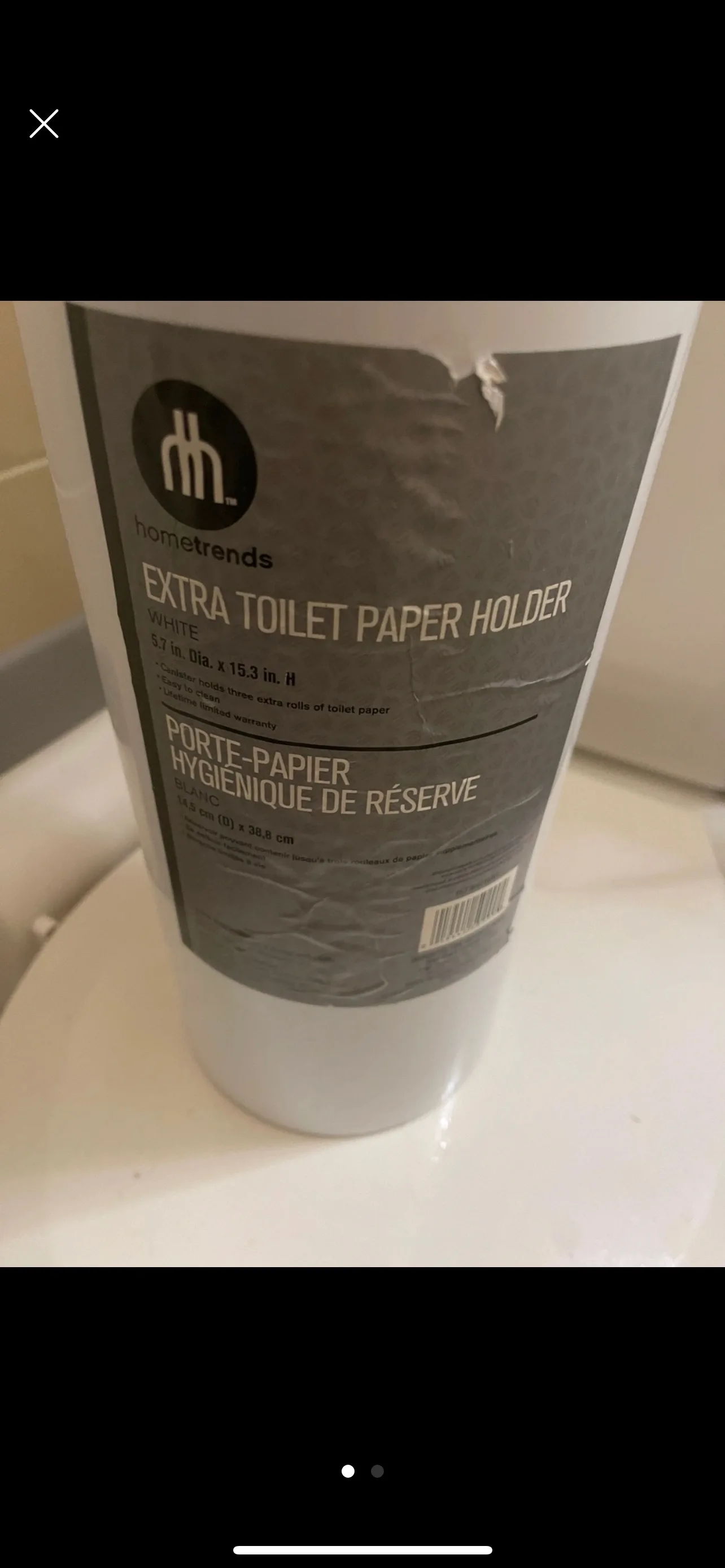 Hometrends Extra Toilet Paper Holder #freecycle thumbnail