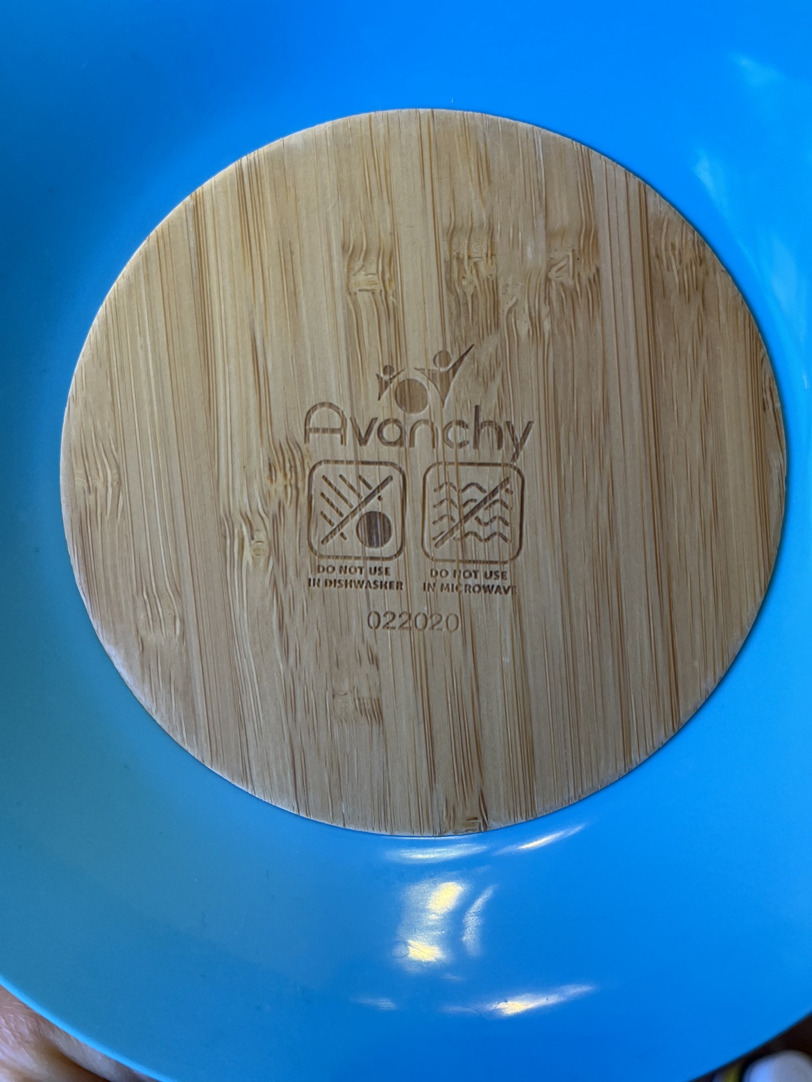 Avanchy bamboo bowl ,plate and spoon - photo 3