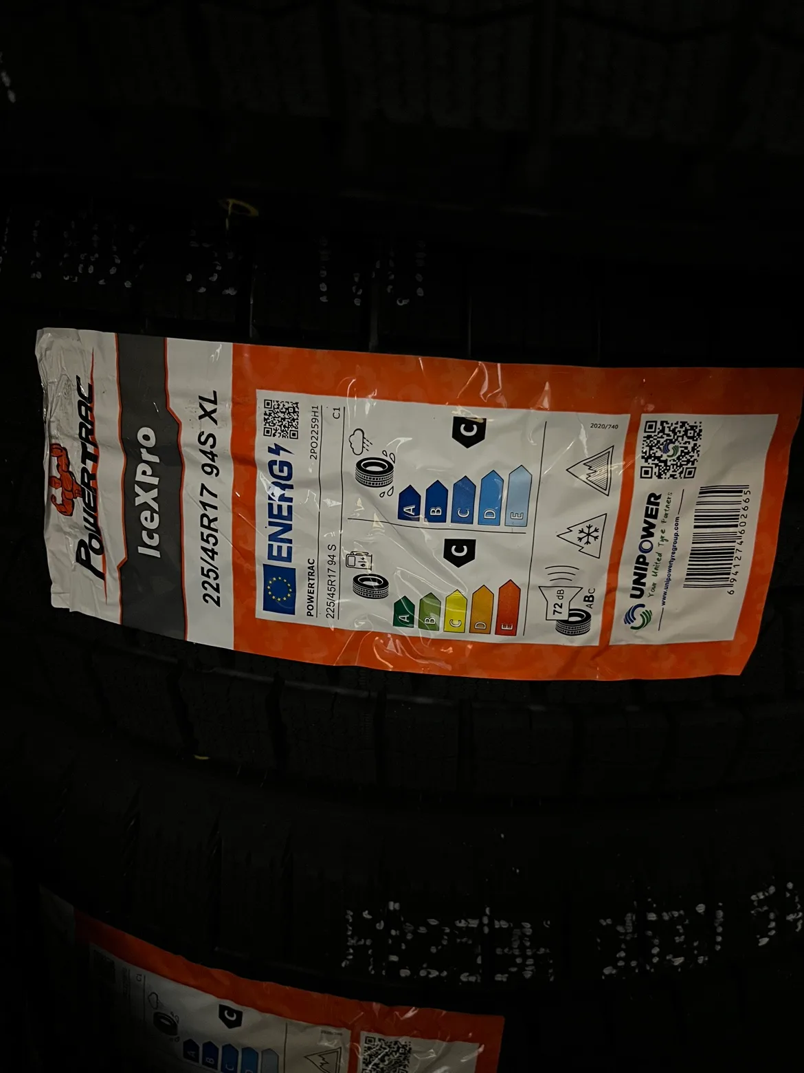 BRAND NEW POWERTRAC WINTER TIRES 225/45/17 image indicator(2)