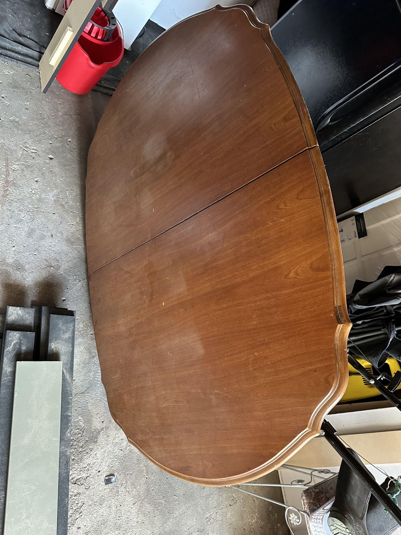 Solid oak wood table and chairs - photo 4