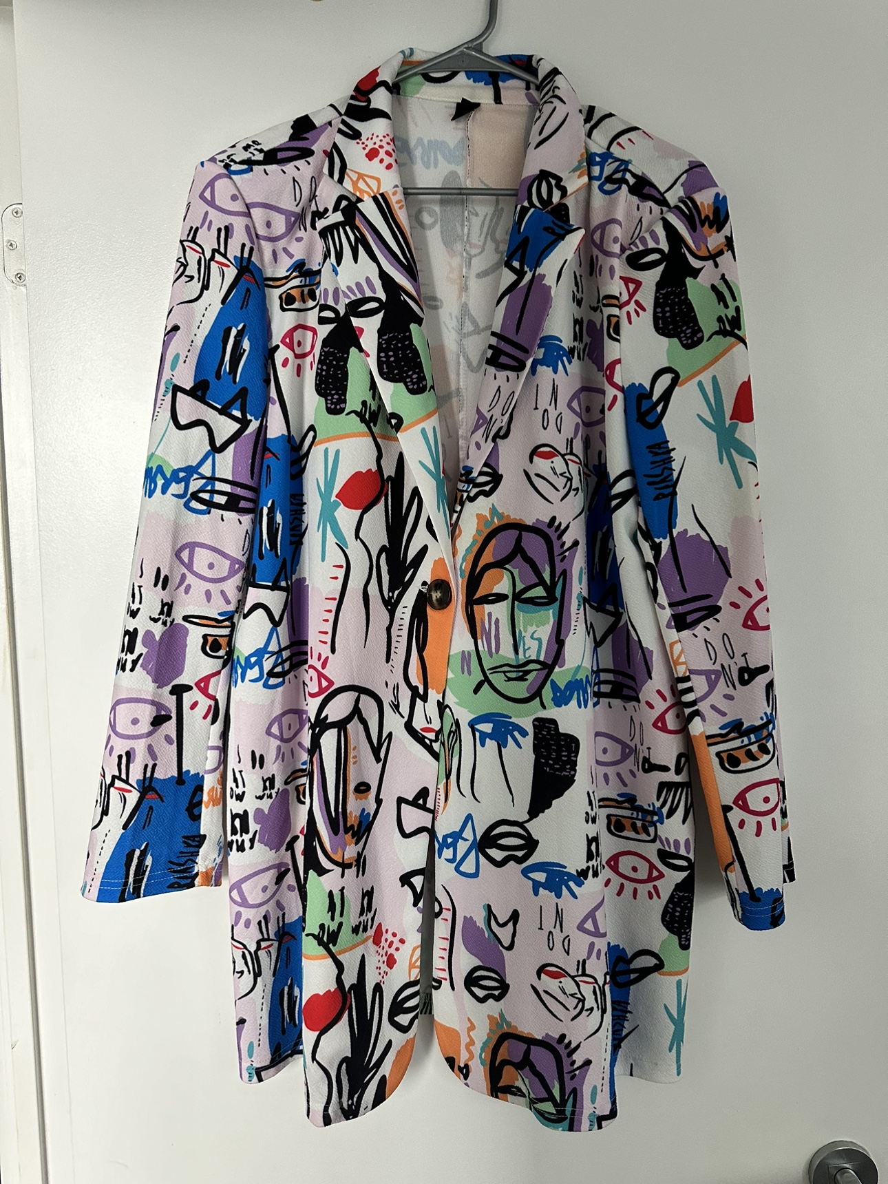 Abstract Print Blazer