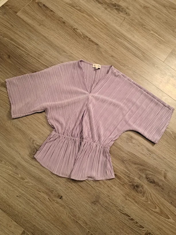Pleated Lilac Top thumbnail