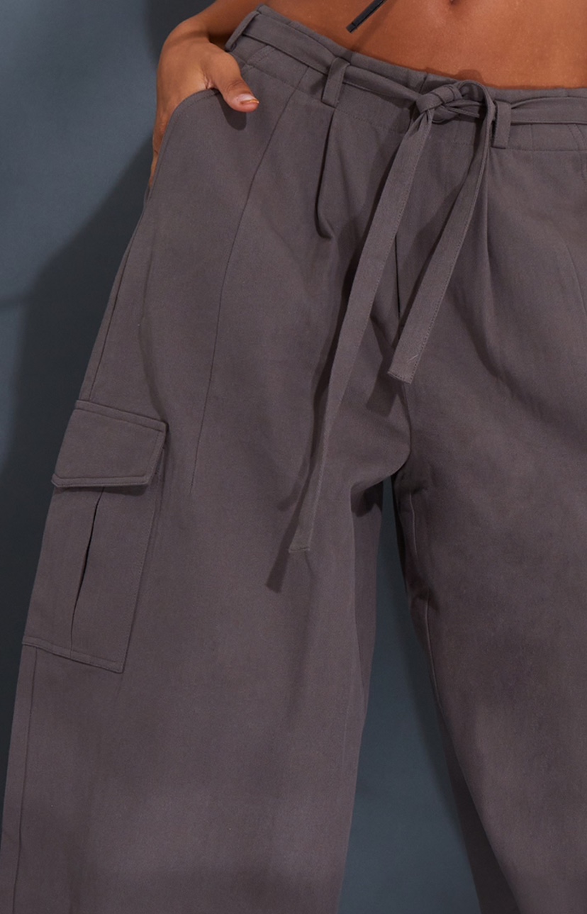 Grey Baggy Low Rise 90’s Cargo Trousers #freecycle - photo 4