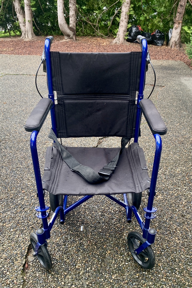 Drive Medical Blue Transport Wheelchair - photo 2
