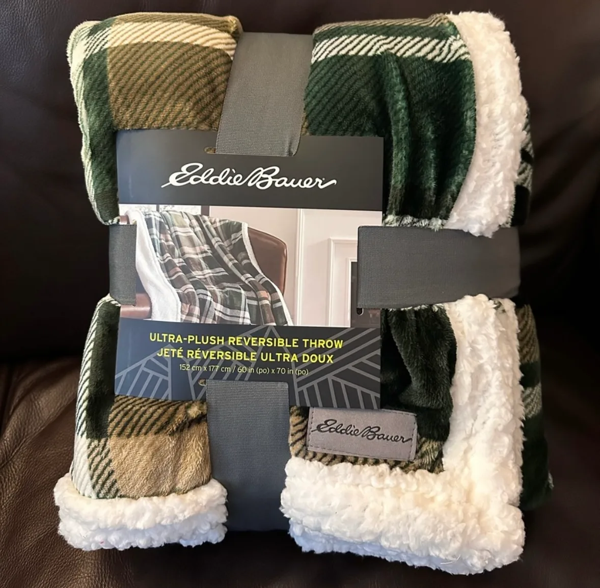 Eddie Bauer Ultra-Plush Reversible Throw