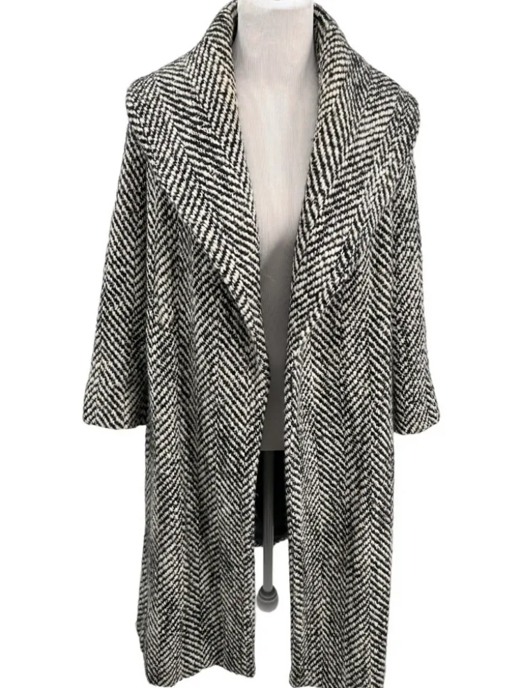 Escada Belted Mohair /Wool Blend Coat Size 46 US Large image indicator(8)