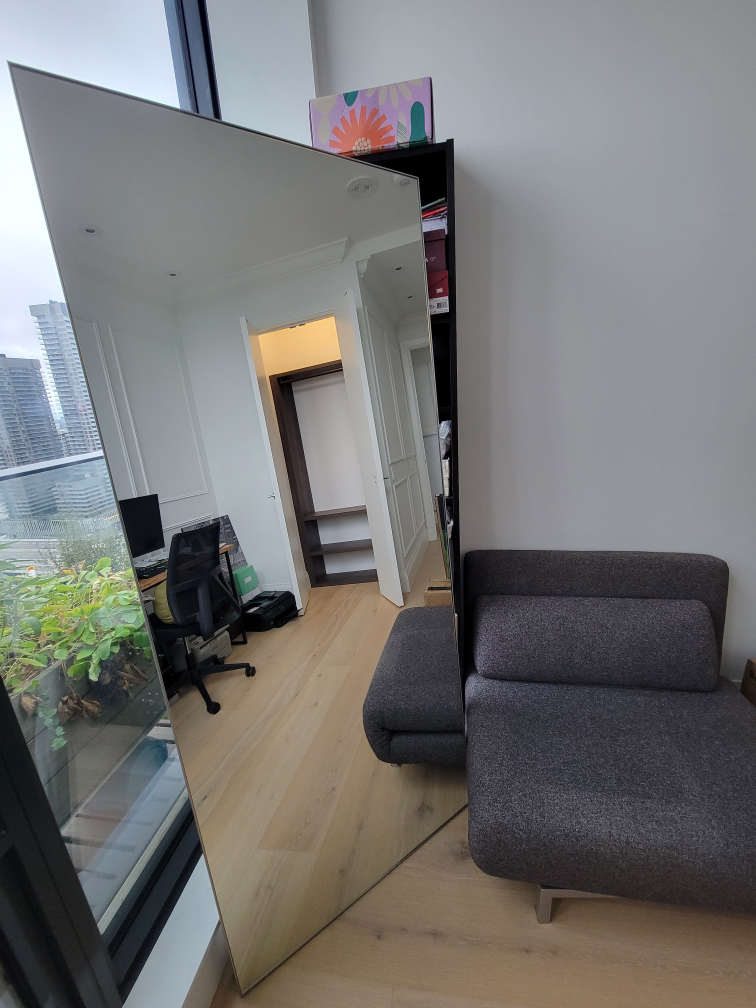 Full Length Mirror - CB2 Infinity Silver - photo 2