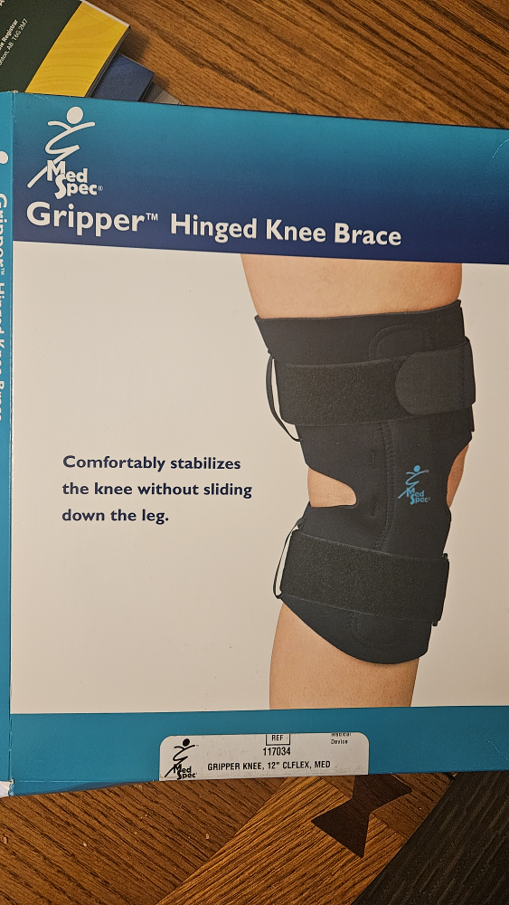 Med Spec Gripper Hinged Knee Brace